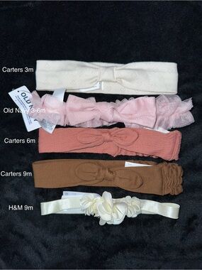 5 PC Assorted Size Headbands (Carters, H&M & Old Navy)